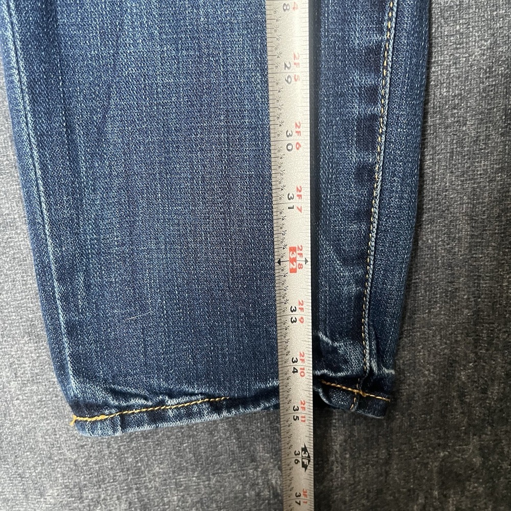 American Eagle Slouchy Jeans Womens Size 2 Medium Wash Blue Denim Stretch - Picture 8 of 10